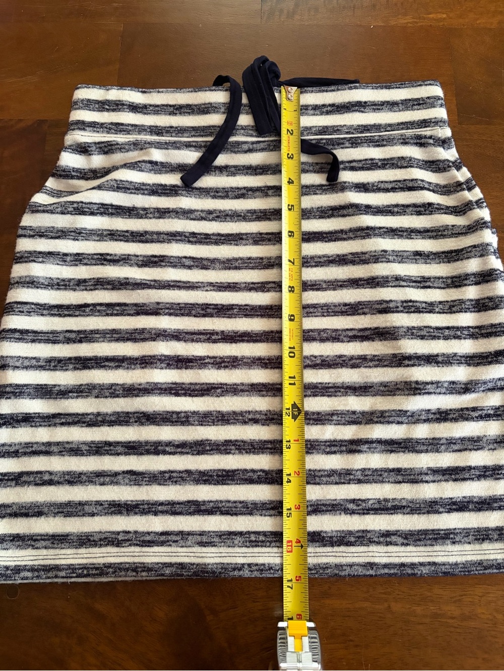 Market & Spruce Navy and White Striped Mini Skirt - Picture 7 of 7